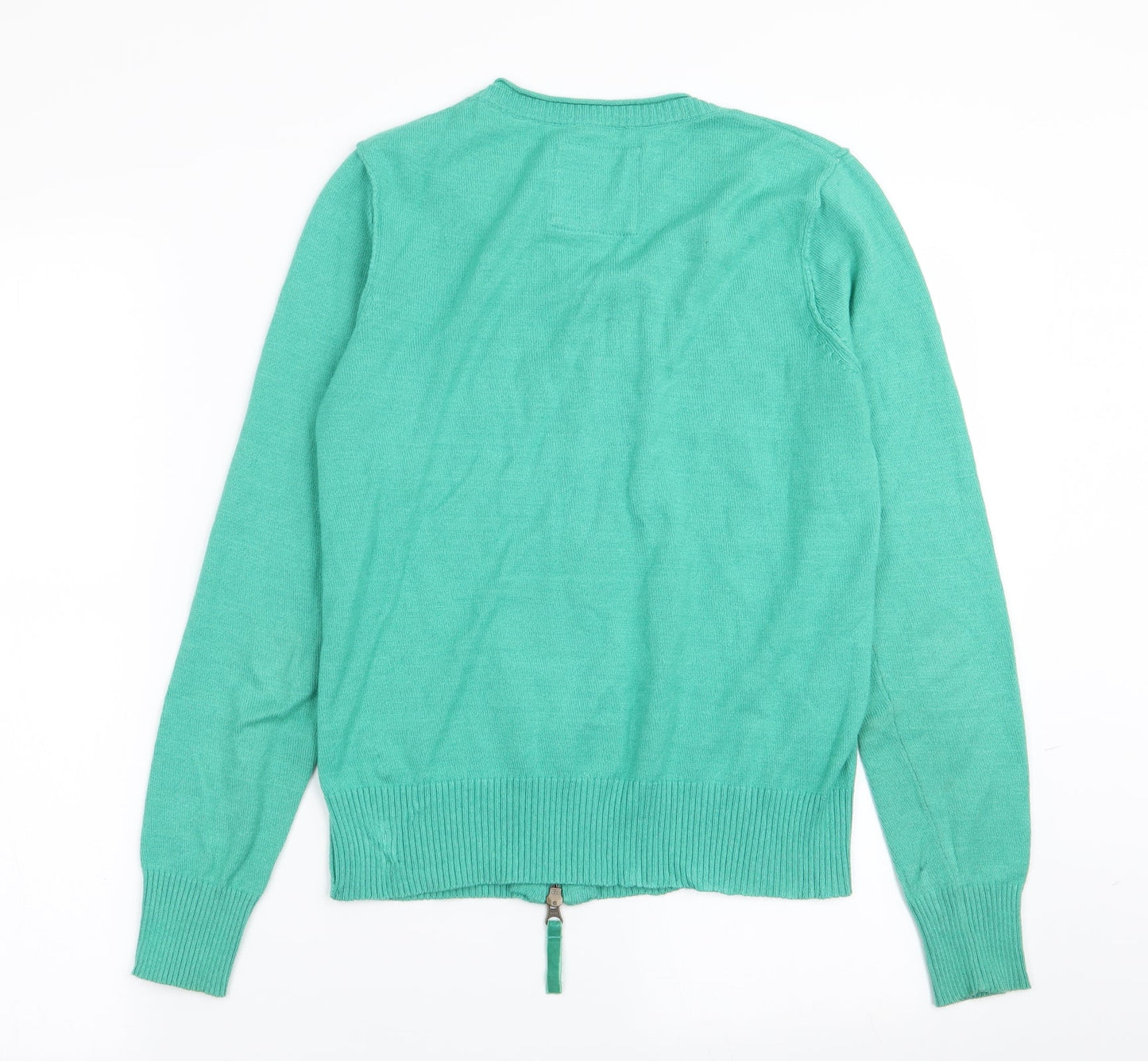 mistal Womens Green   Full Zip Jumper Size 8
