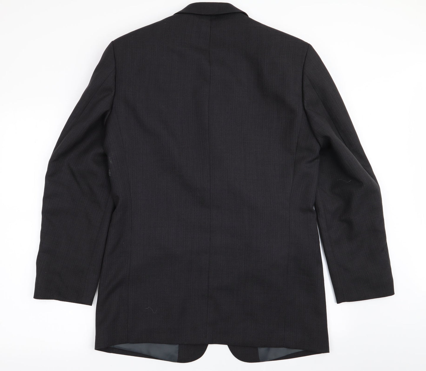 zantos Mens Black Striped  Jacket Blazer Size 38