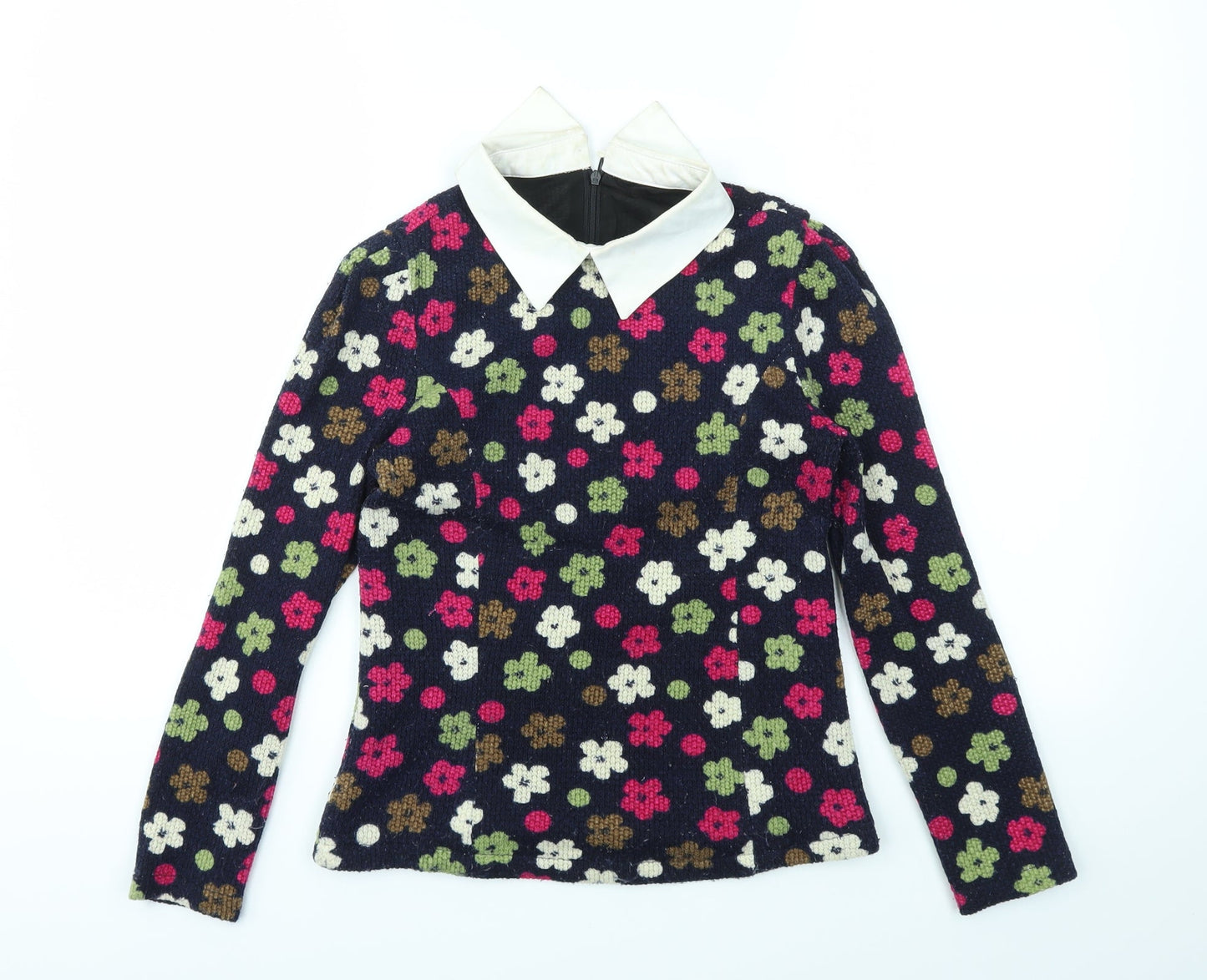 QCXX Womens Multicoloured Floral  Pullover Jumper Size M