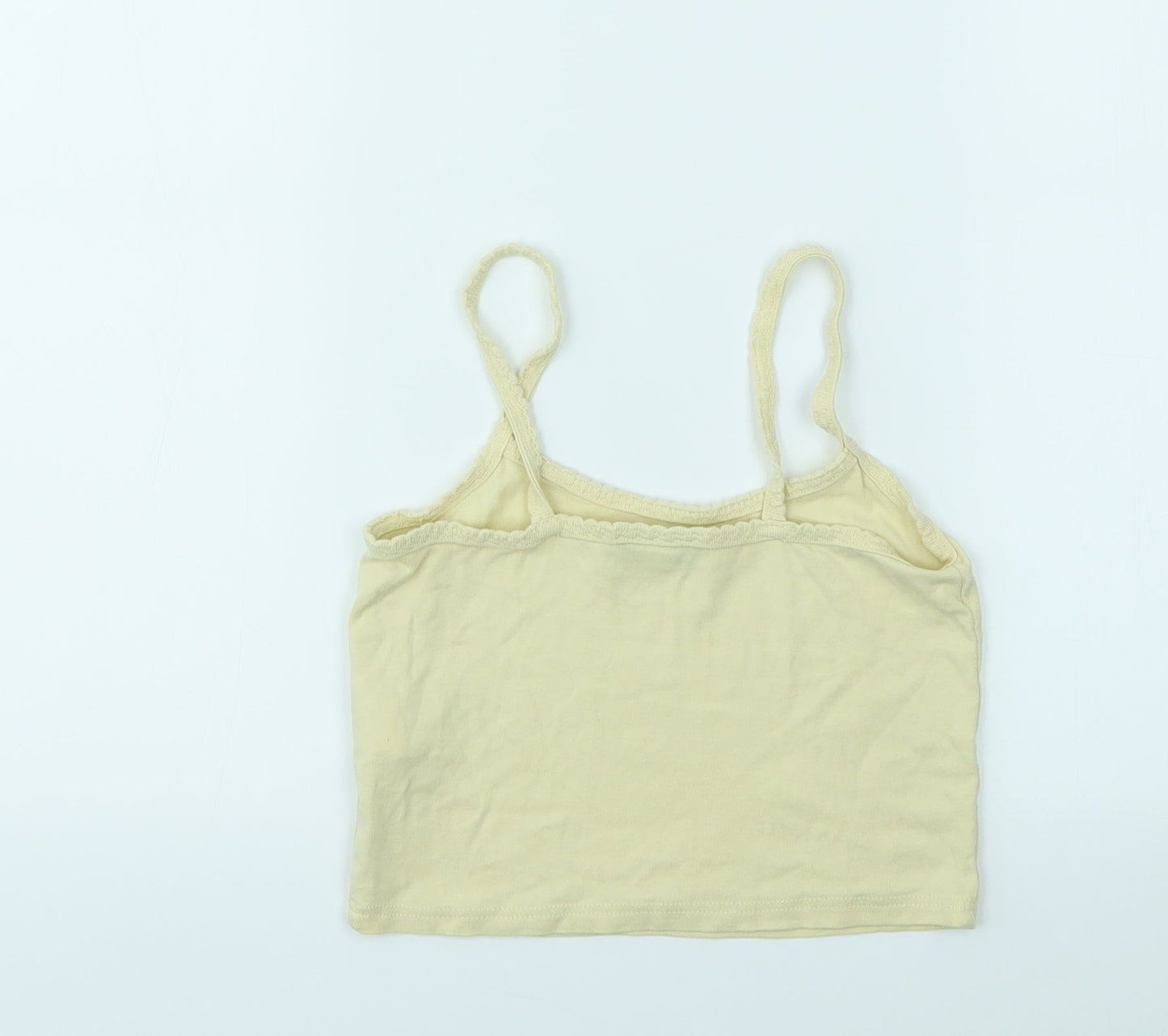 Topshop Womens Yellow   Basic T-Shirt Size 8