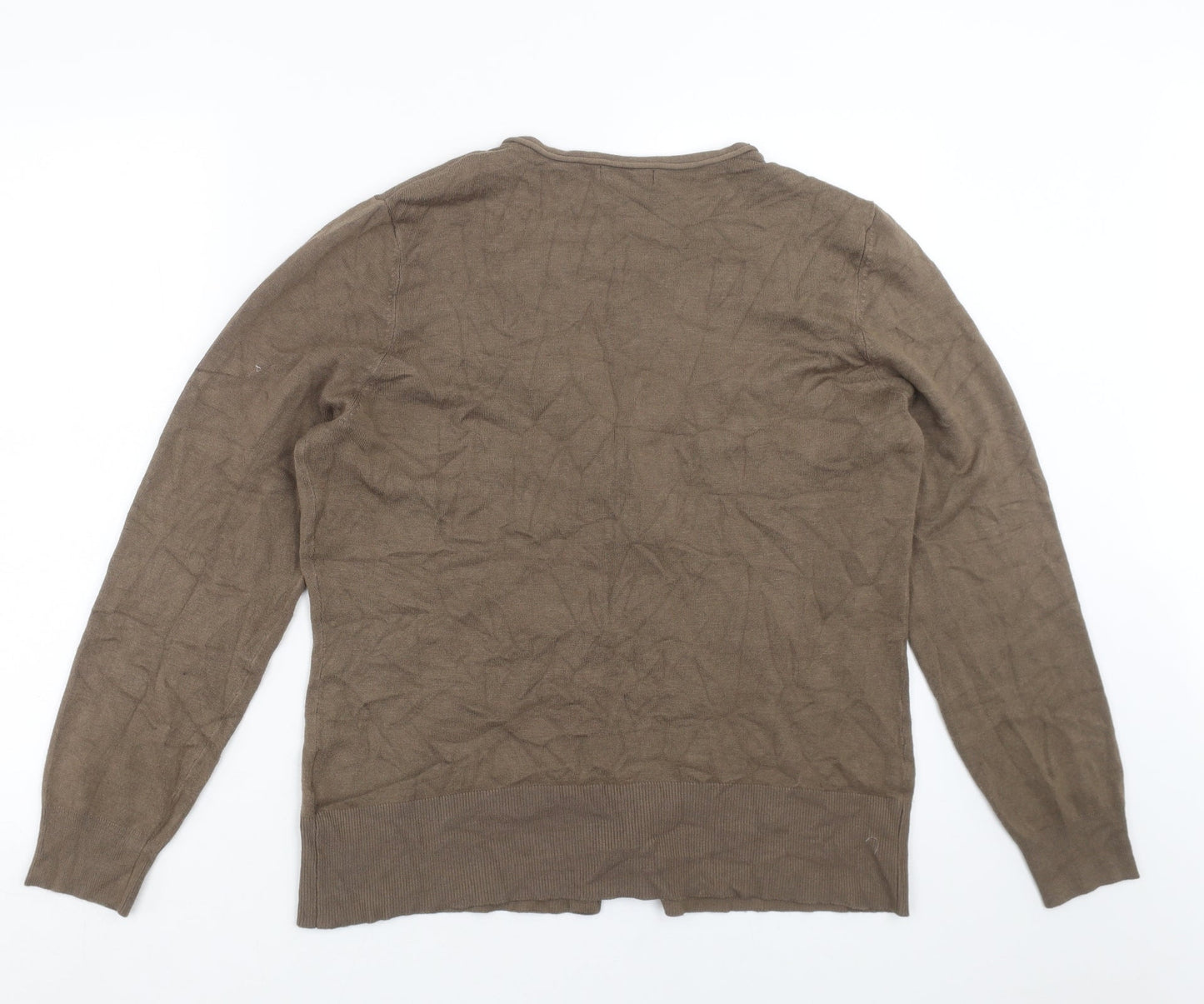 Papaya Womens Brown  Knit Cardigan Jumper Size 20