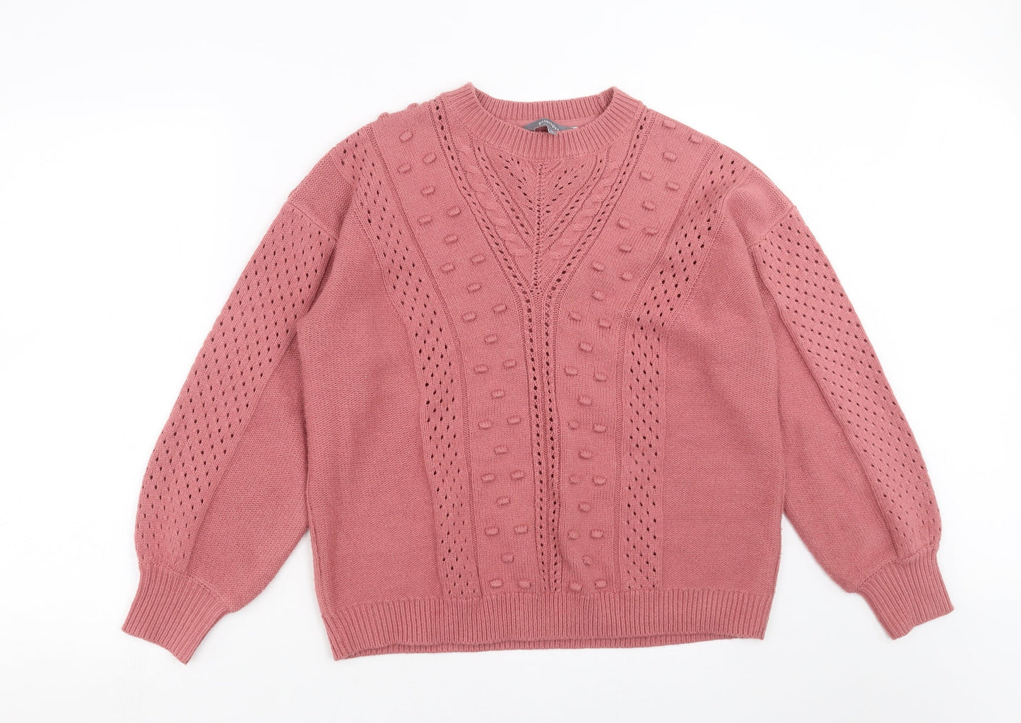Principles Womens Pink  Knit Pullover Jumper Size 14