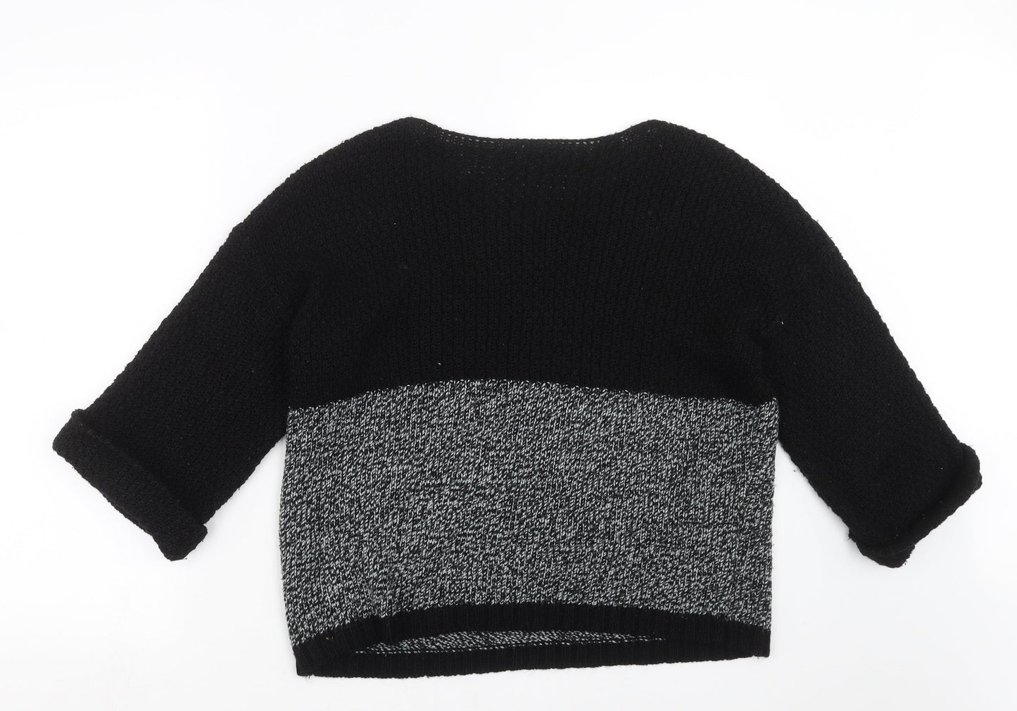 New Look Womens Black  Knit Pullover Jumper Size 12
