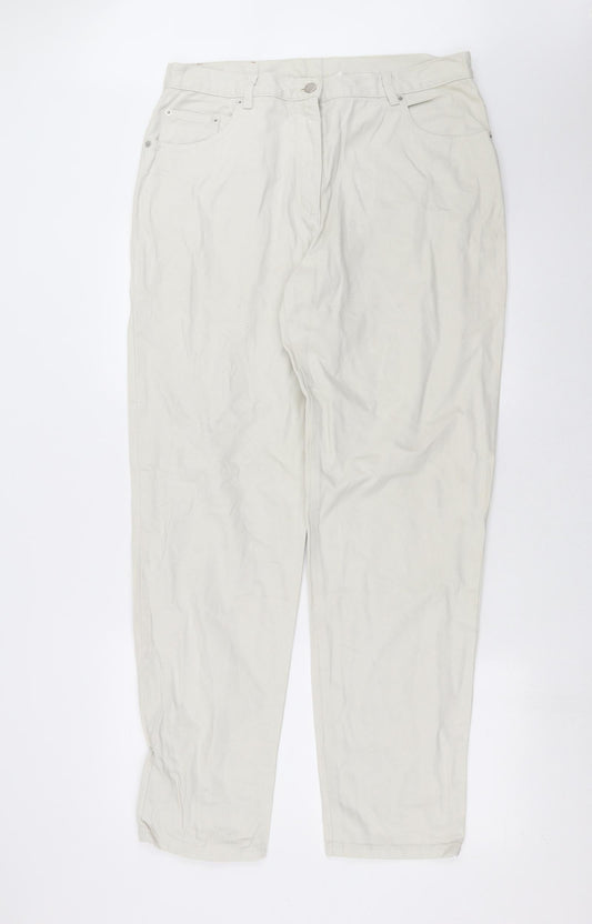 John Boner Womens Beige  Denim Straight Jeans Size 20 L32 in