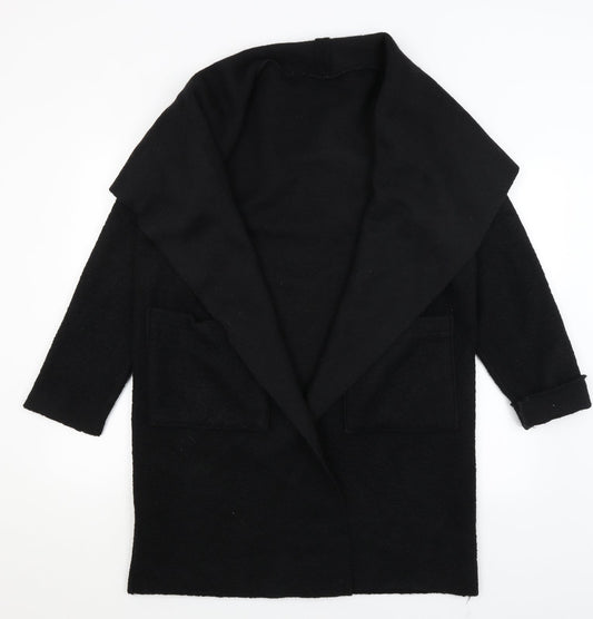 Preworn Womens Black   Overcoat Coat Size M