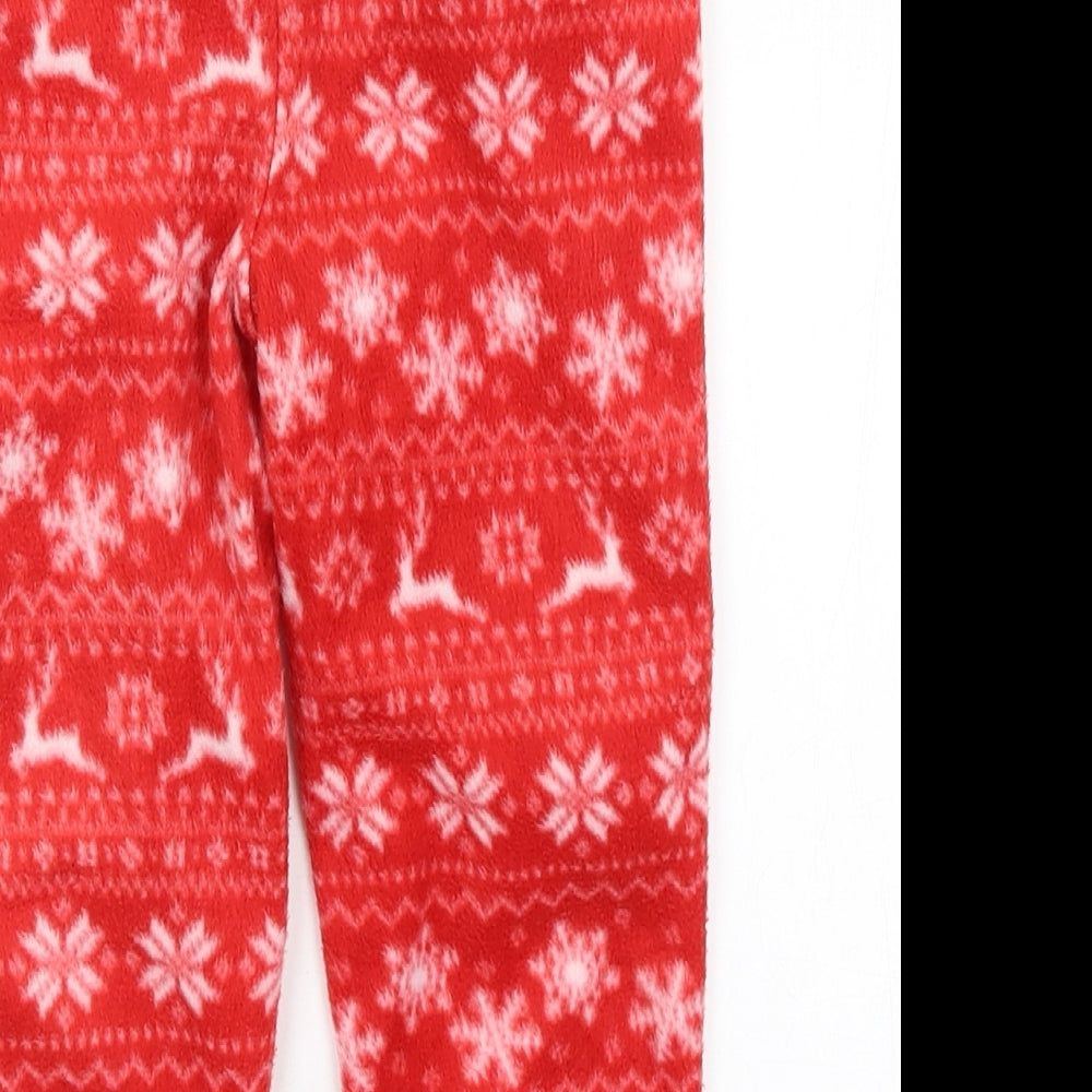 Studio Girls Red Solid  Capri Pyjama Pants Size 4-5 Years  - Christmas