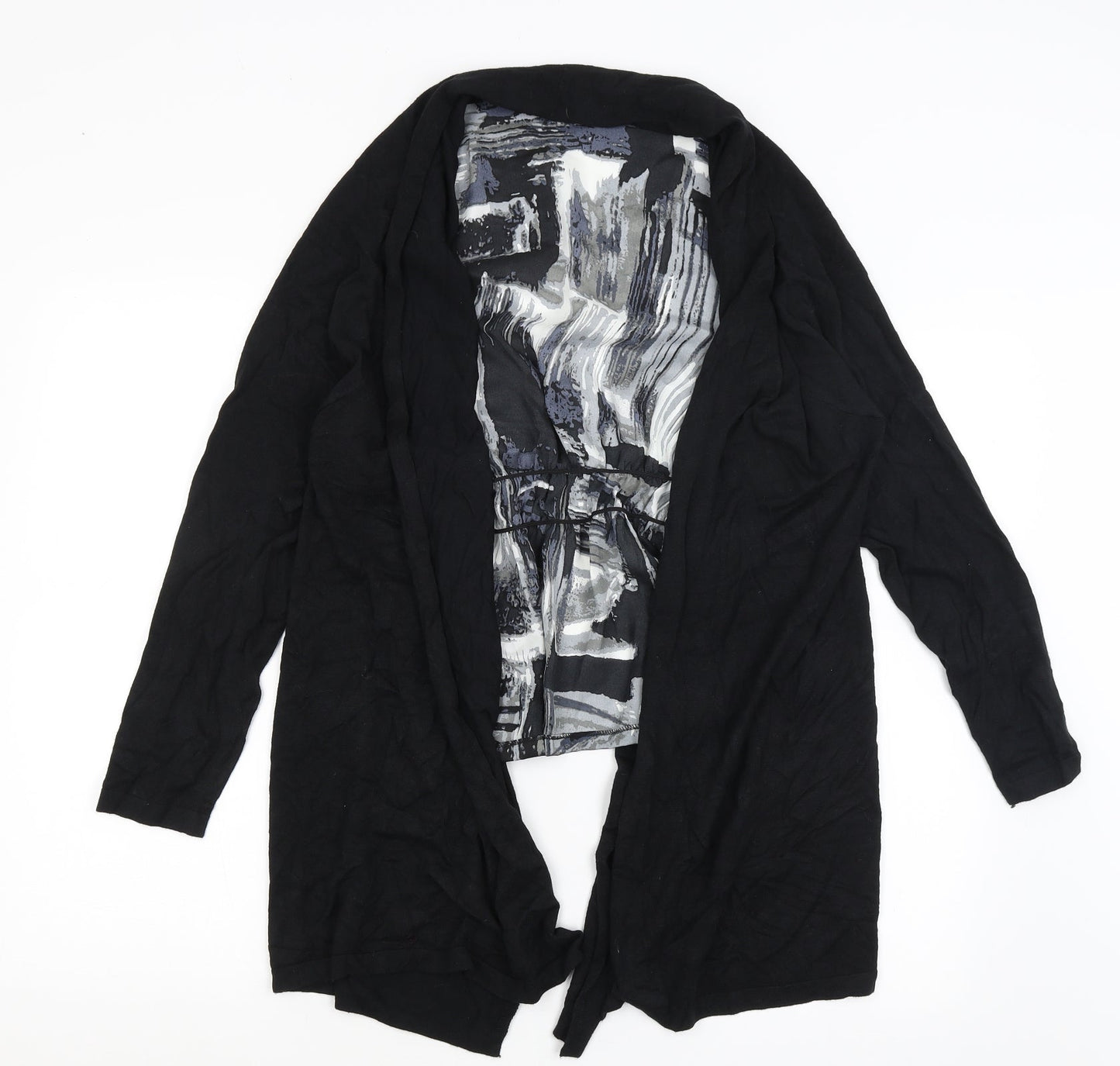 Et Vous Womens Black   Cardigan Jumper Size 16