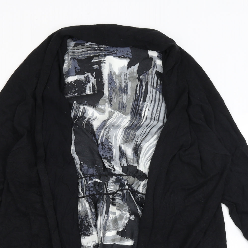 Et Vous Womens Black   Cardigan Jumper Size 16