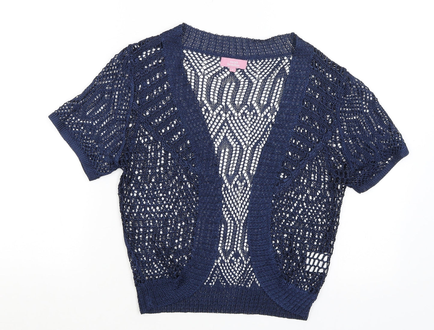 Sarah Hamilton Womens Blue   Cardigan Jumper Size M