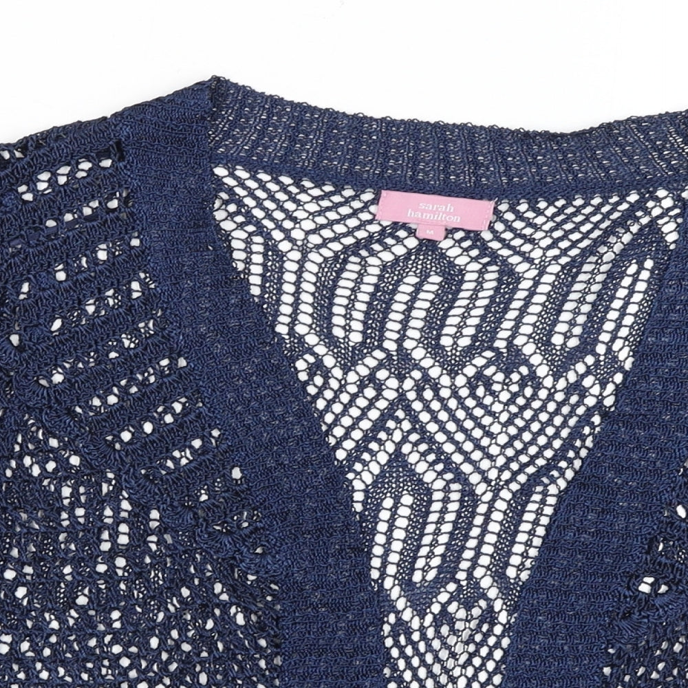 Sarah Hamilton Womens Blue   Cardigan Jumper Size M