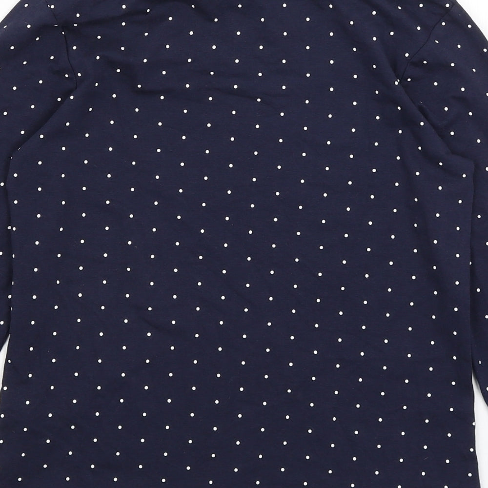 Primark Girls Blue Spotted  Basic T-Shirt Size 10-11 Years