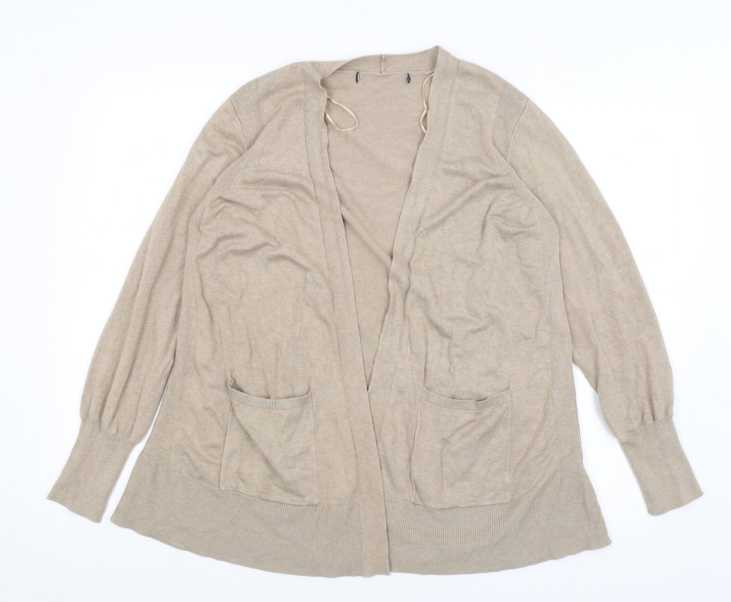 M&S Womens Brown   Cardigan Jumper Size M