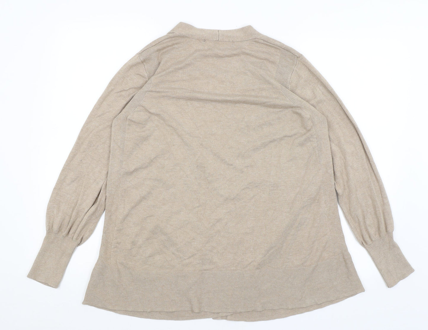 M&S Womens Brown   Cardigan Jumper Size M