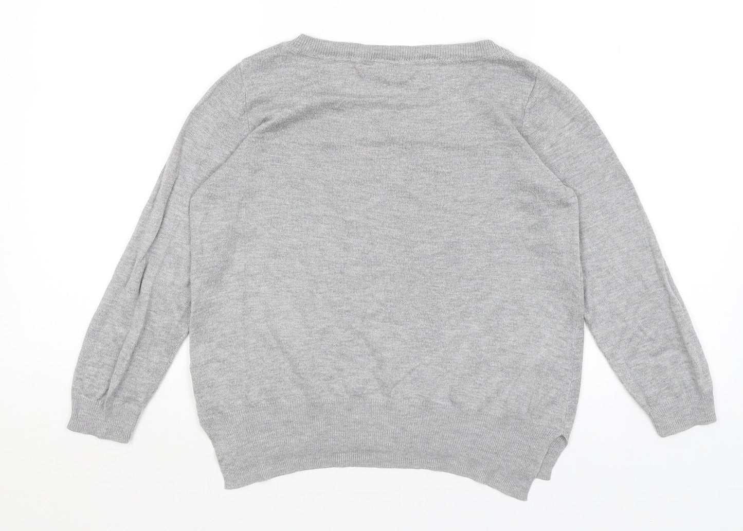 H&M Womens Grey   Pullover Jumper Size S