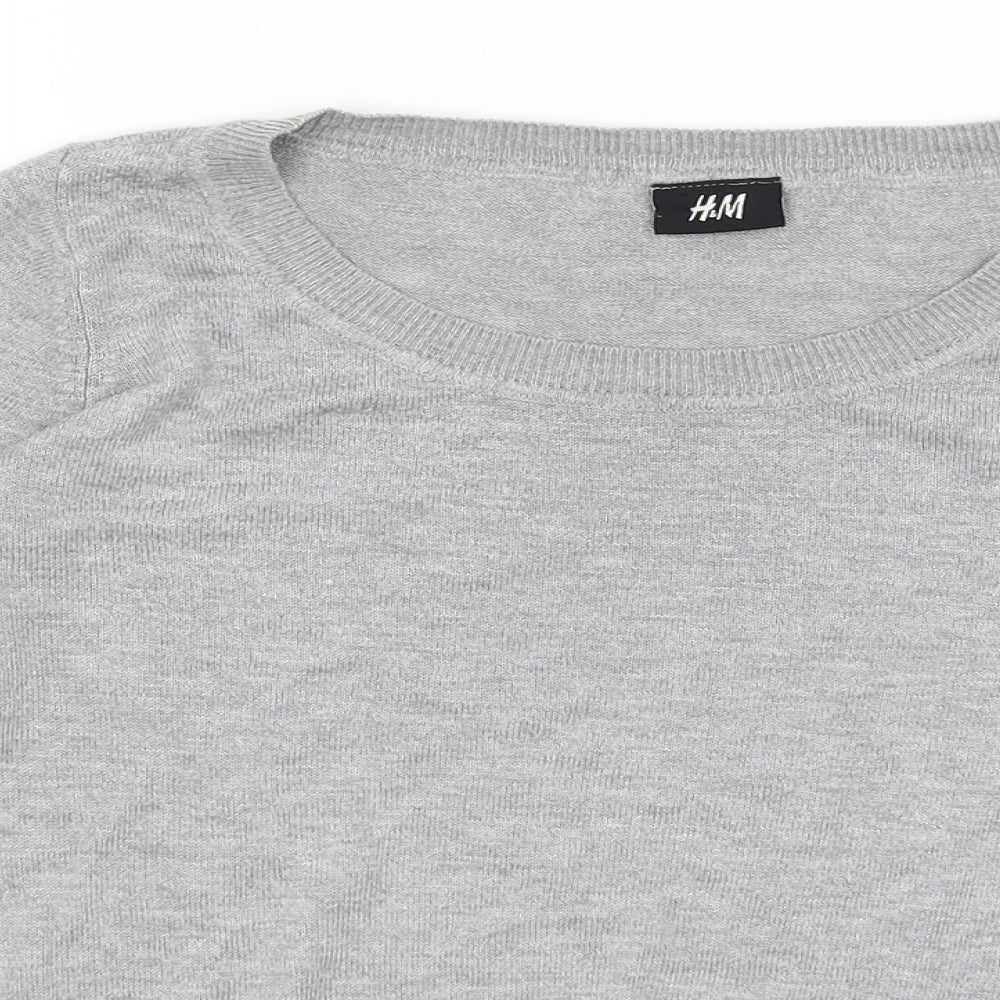 H&M Womens Grey   Pullover Jumper Size S