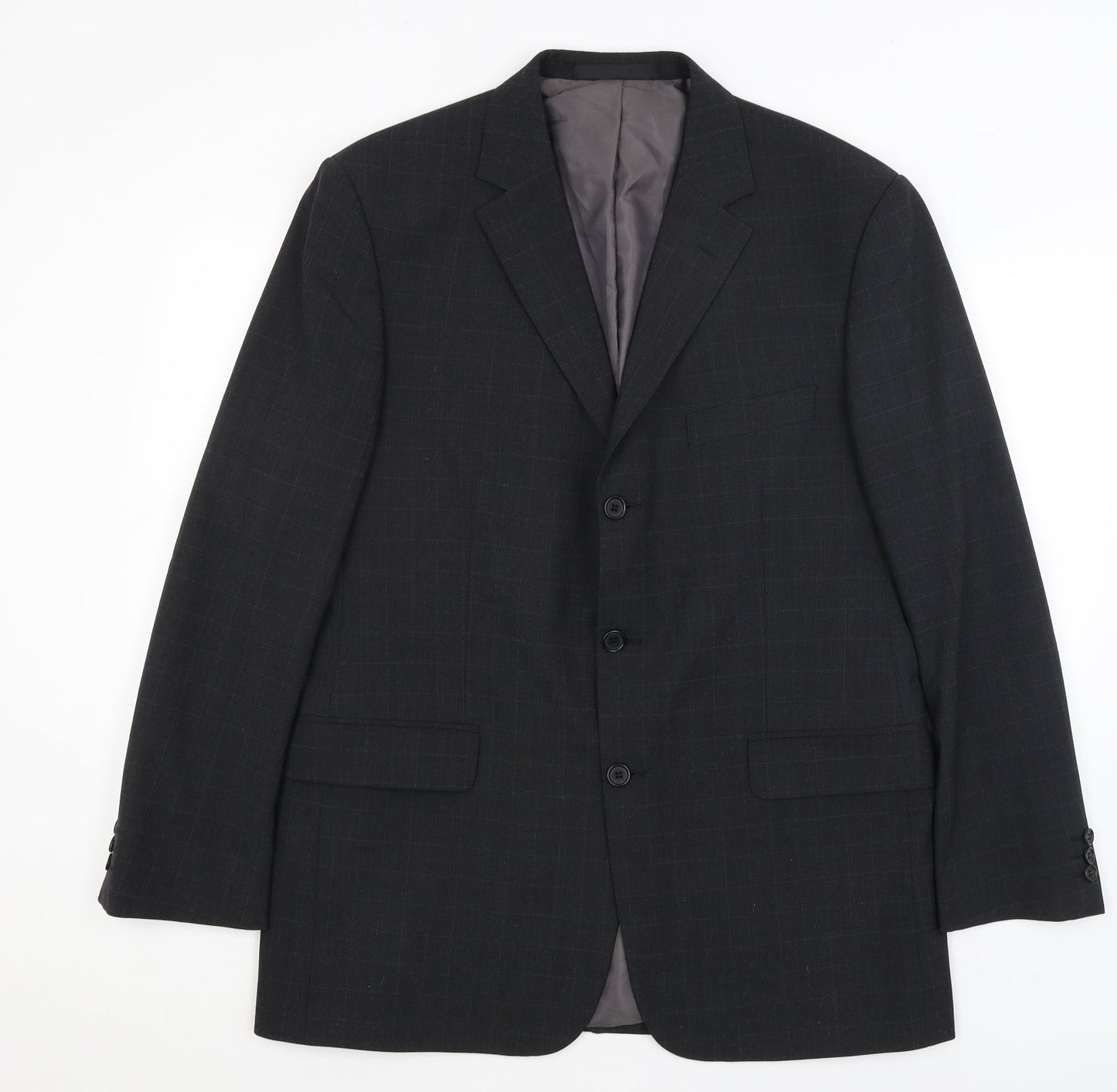 M&S Mens Grey   Jacket Blazer Size L