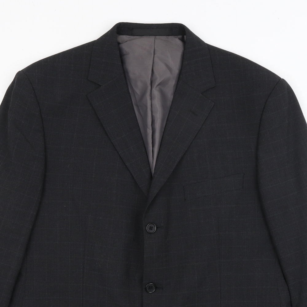 M&S Mens Grey   Jacket Blazer Size L