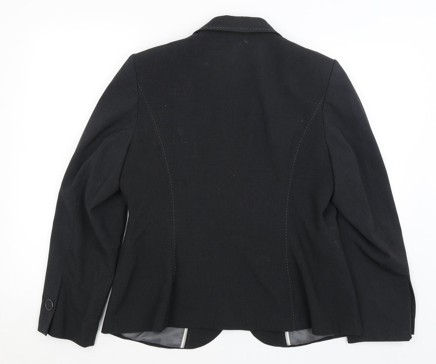 M&S Womens Grey   Jacket Blazer Size 16
