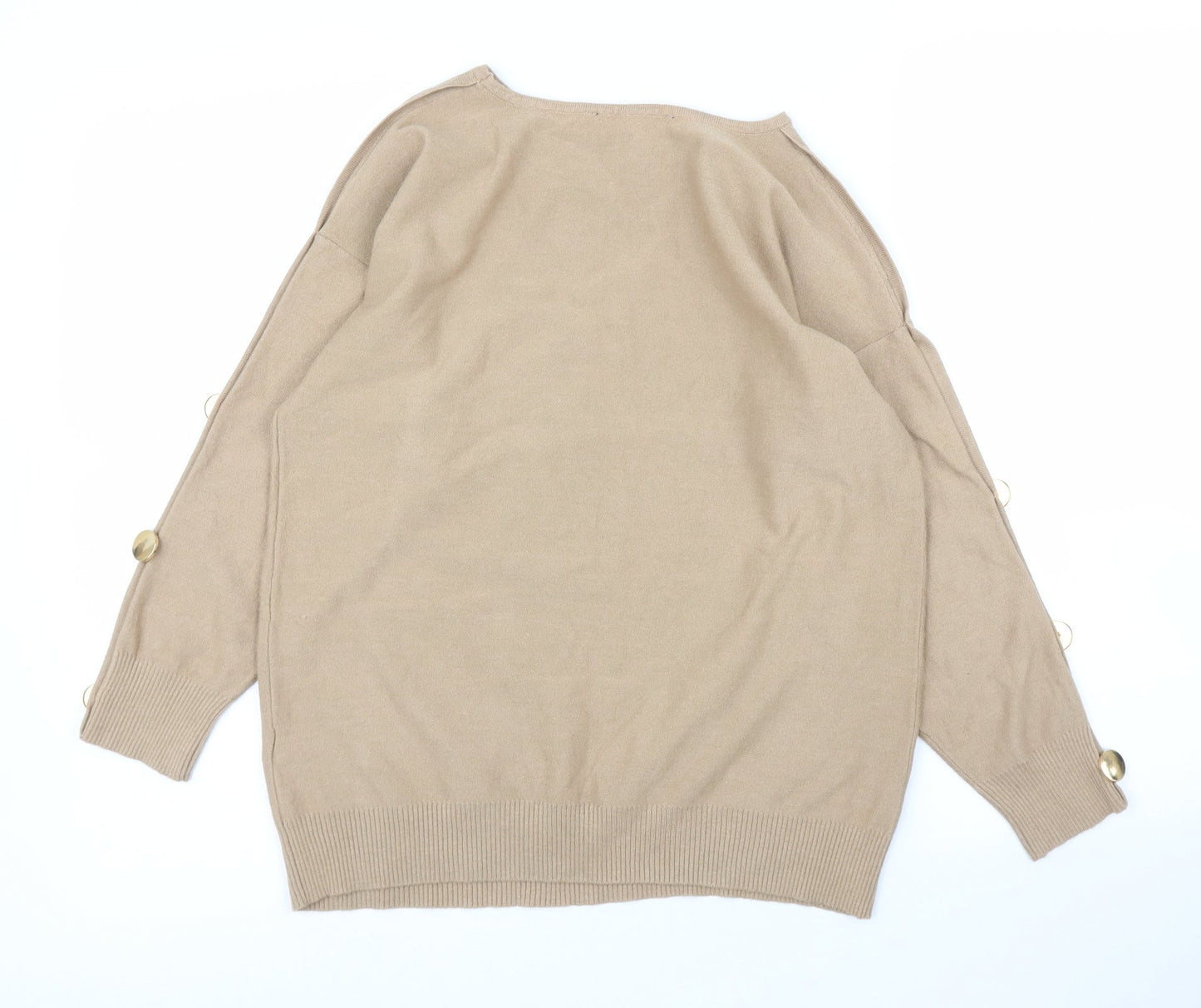 Dorothy Perkins Womens Beige   Pullover Jumper Size 14
