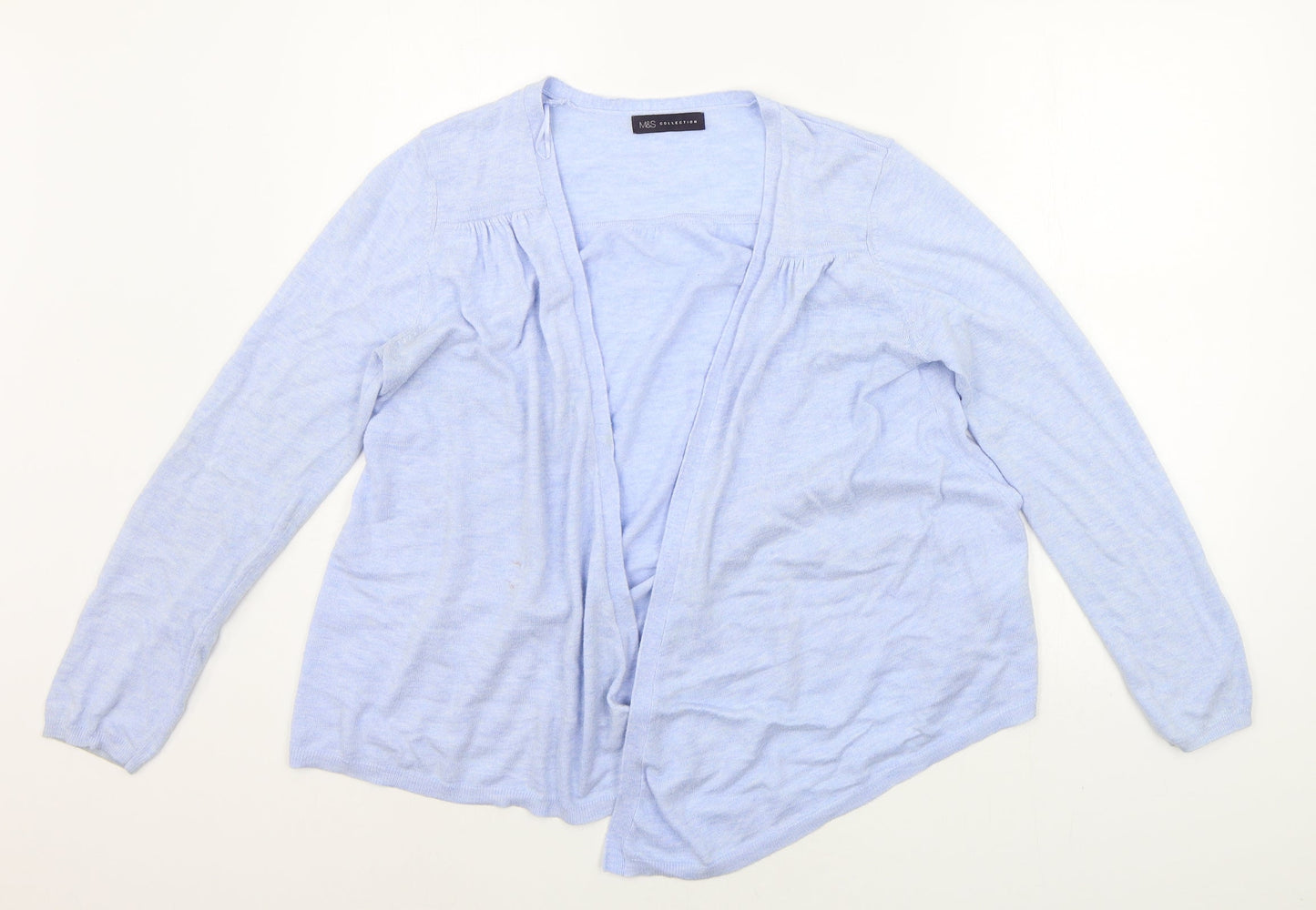 Marks and Spencer Womens Blue   Cardigan Jumper Size 14