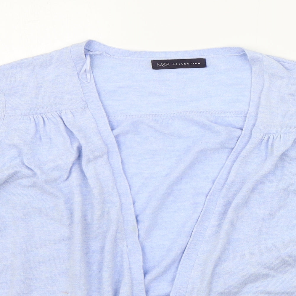 Marks and Spencer Womens Blue   Cardigan Jumper Size 14