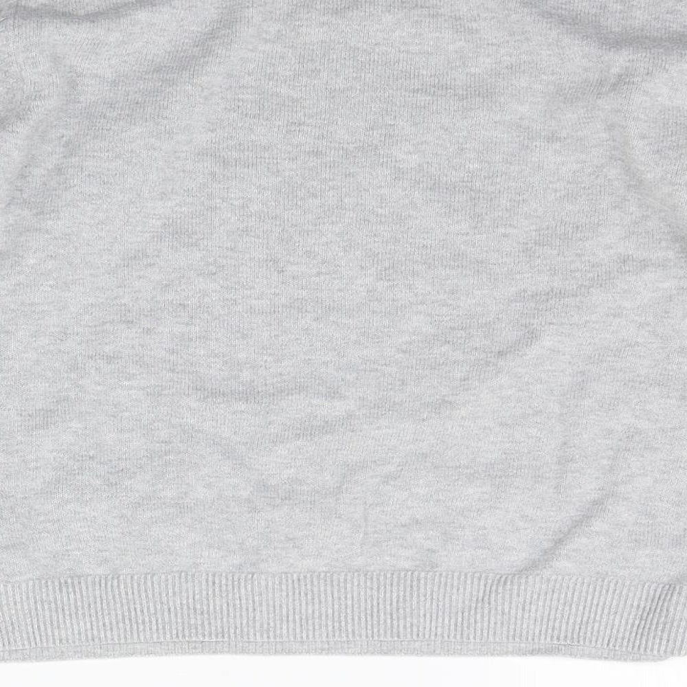H&M Girls Grey   Pullover Jumper Size 7-8 Years  - christams