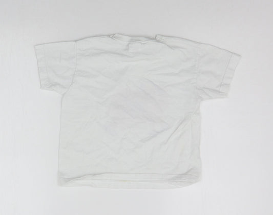 Fruit of the Loom Boys White   Basic T-Shirt Size 3-4 Years  - COW