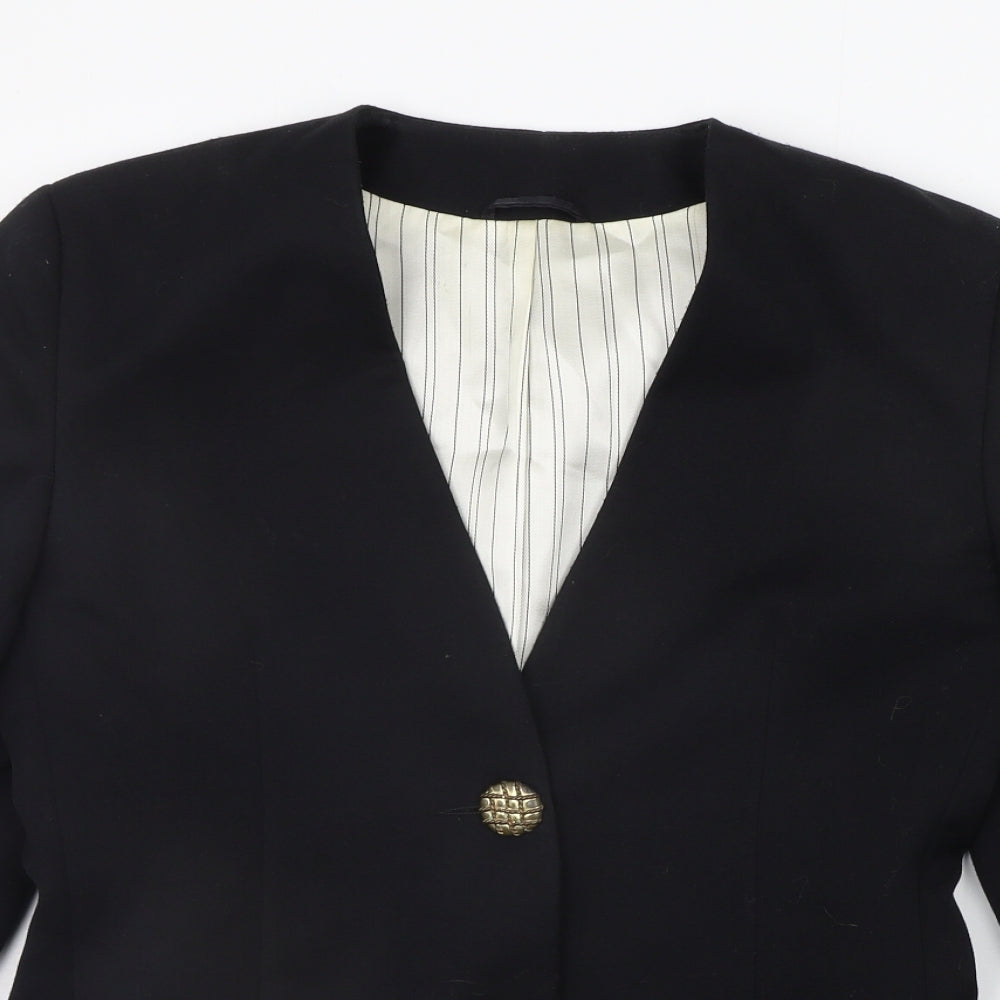 Hamells Womens Black   Jacket Suit Jacket Size 10