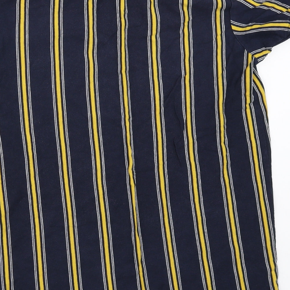 Primark Boys Blue Striped  Basic T-Shirt Size 10-11 Years
