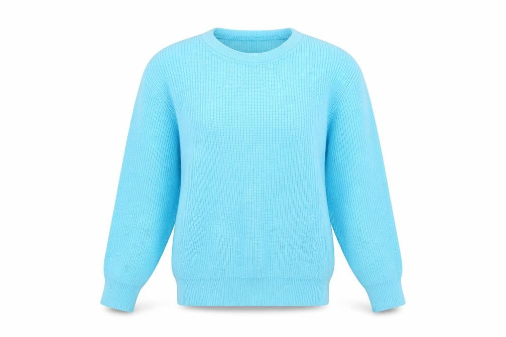 Preworn Womens Blue  Knit Pullover Jumper Size S