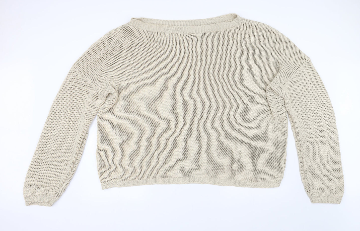 In the Style Womens Beige  Knit Pullover Jumper Size 16