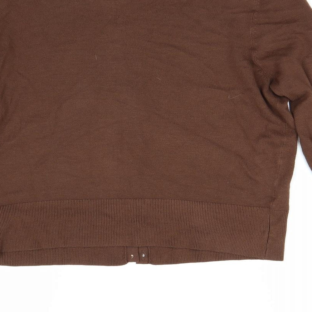 Primark Womens Brown  Knit Pullover Jumper Size 14