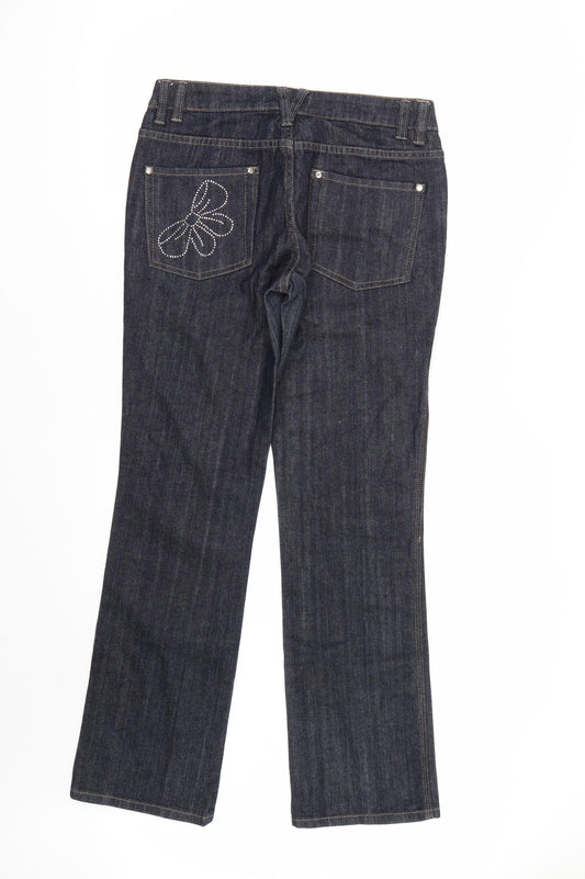 Kirsty Womens Blue  Denim Straight Jeans Size 10 L30 in