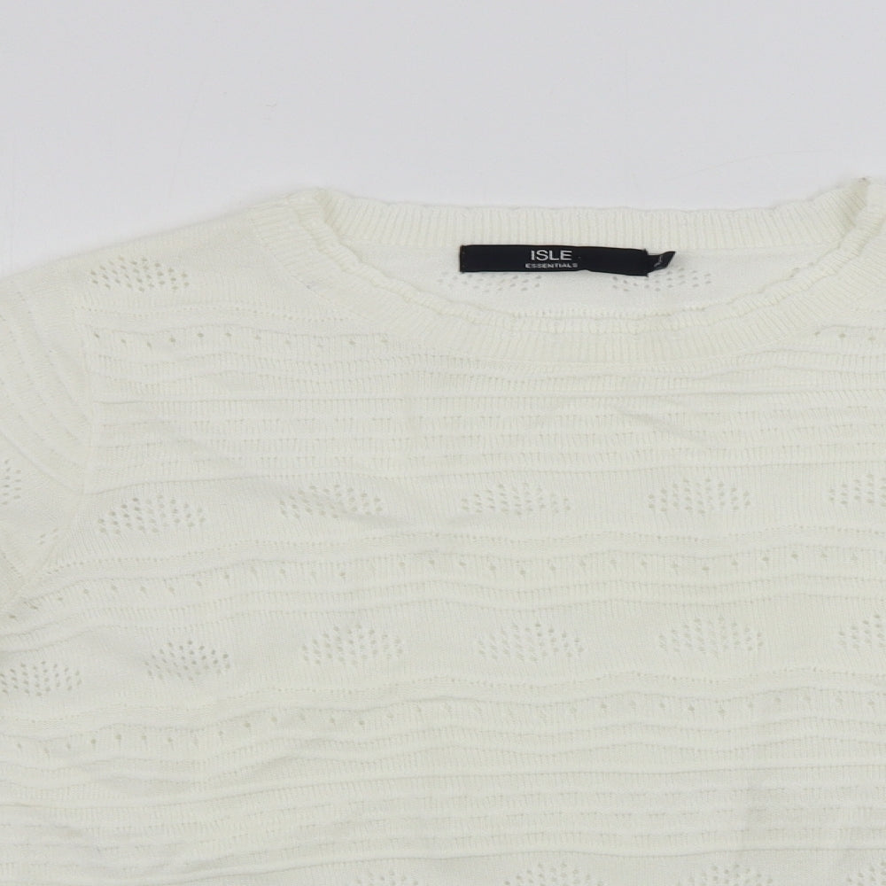 ISLE    Womens Ivory   Pullover Jumper Size L
