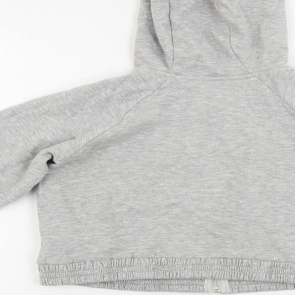 M&Co Girls Grey   Full Zip Hoodie Size 11-12 Years