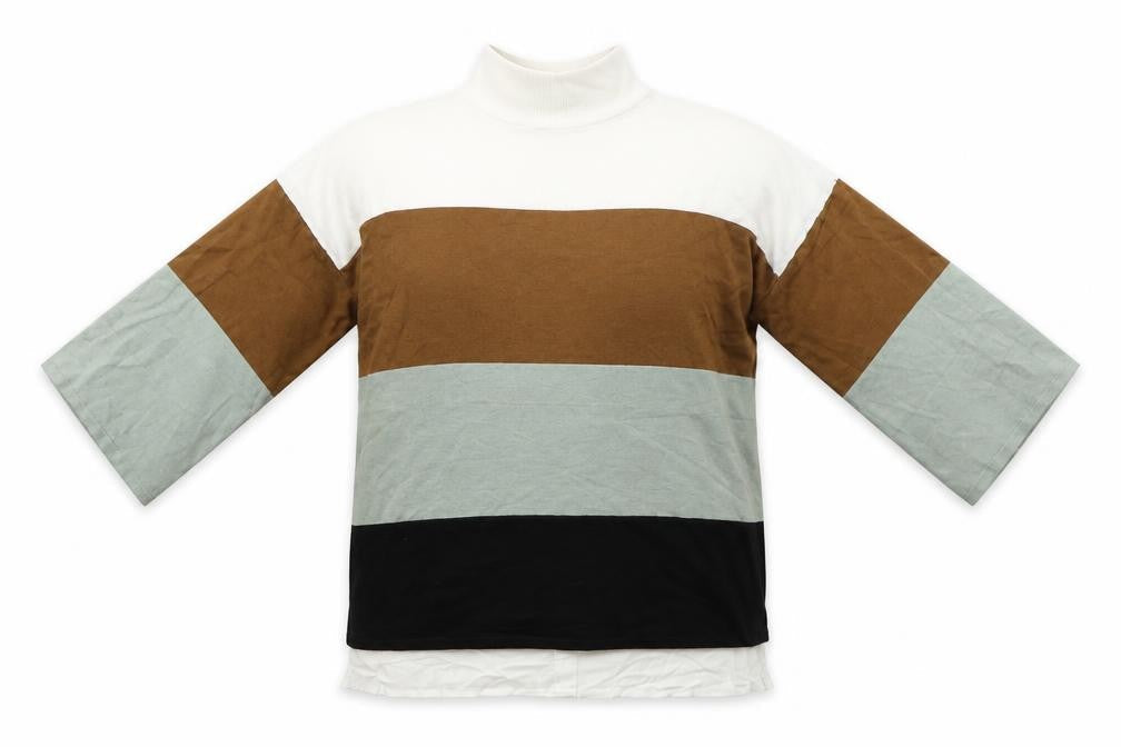 ESMARA  Womens Brown Striped  Pullover Jumper Size 16