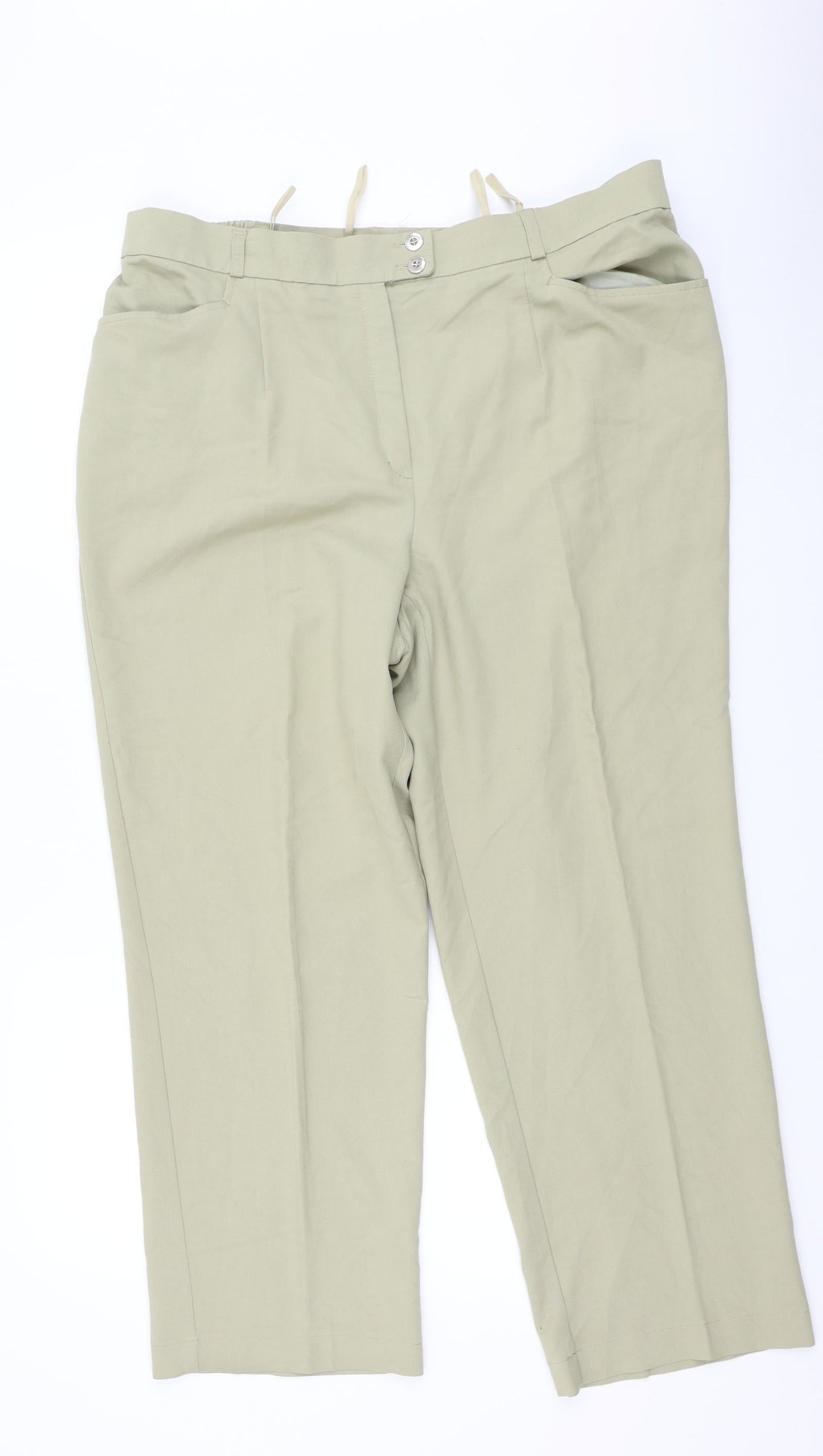 Preworn Womens Beige   Trousers  Size 20 L27 in