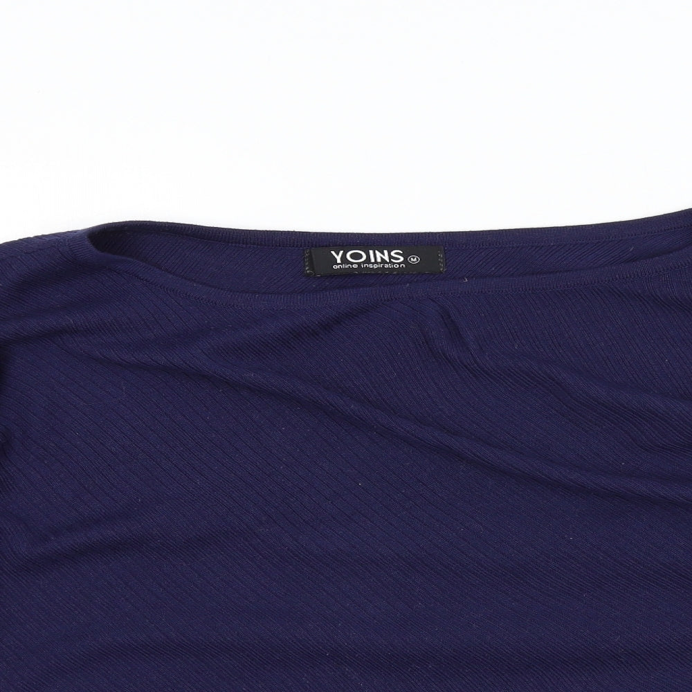 Yoins Womens Blue   Pullover Jumper Size M