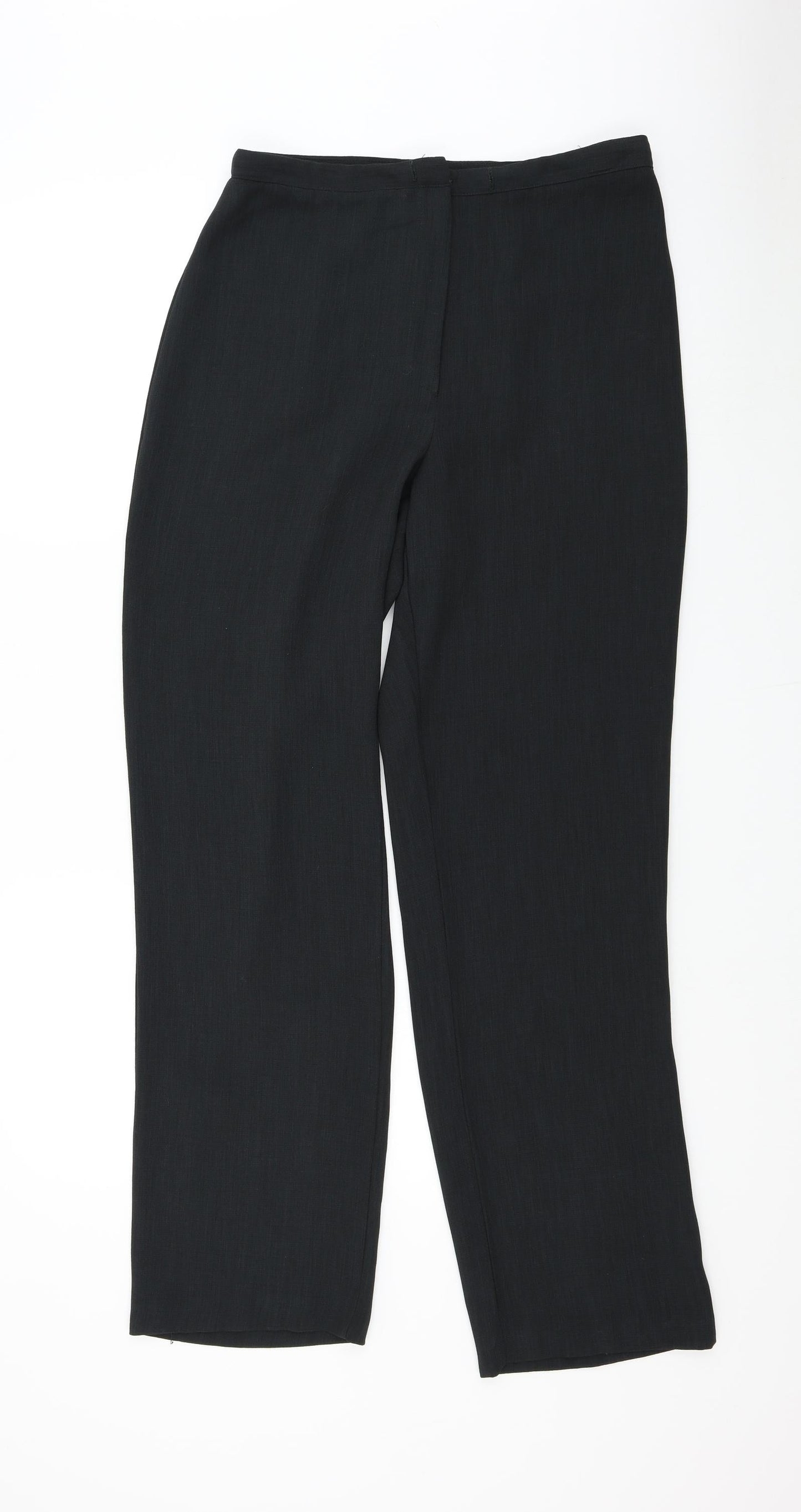 AWARD Womens Black   Trousers  Size 12 L31.5 in