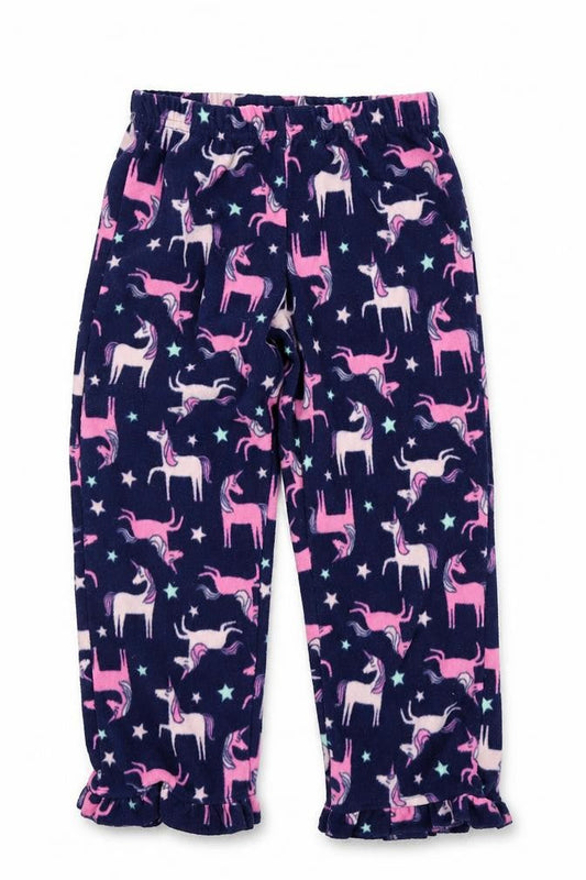 simple joys Girls Blue Solid  Top Pyjama Pants Size 5 Years