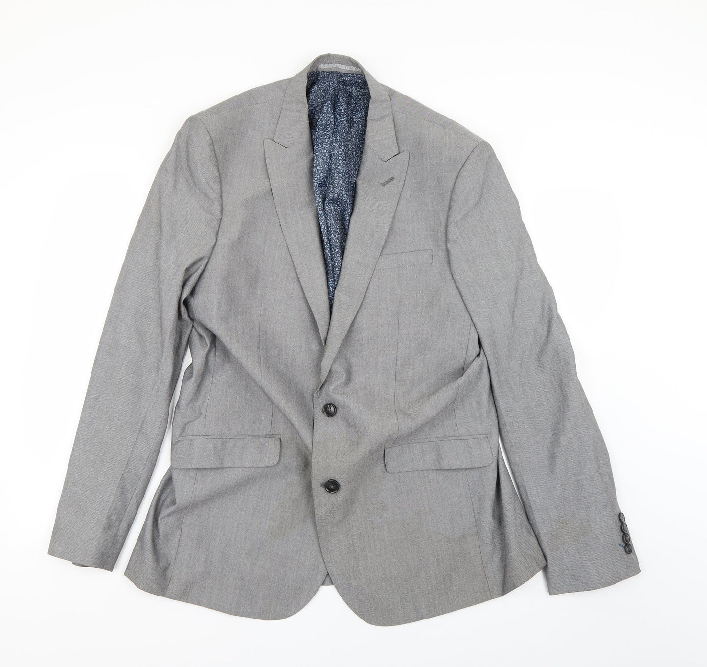 Cedar Wood State Mens Grey   Jacket Suit Jacket Size 40