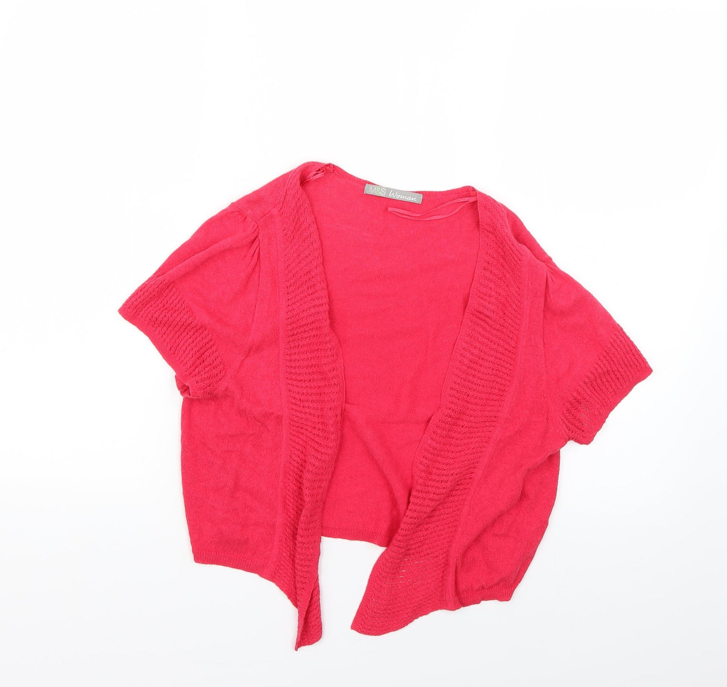 Marks and Spencer Womens Pink   Cardigan Jumper Size 14