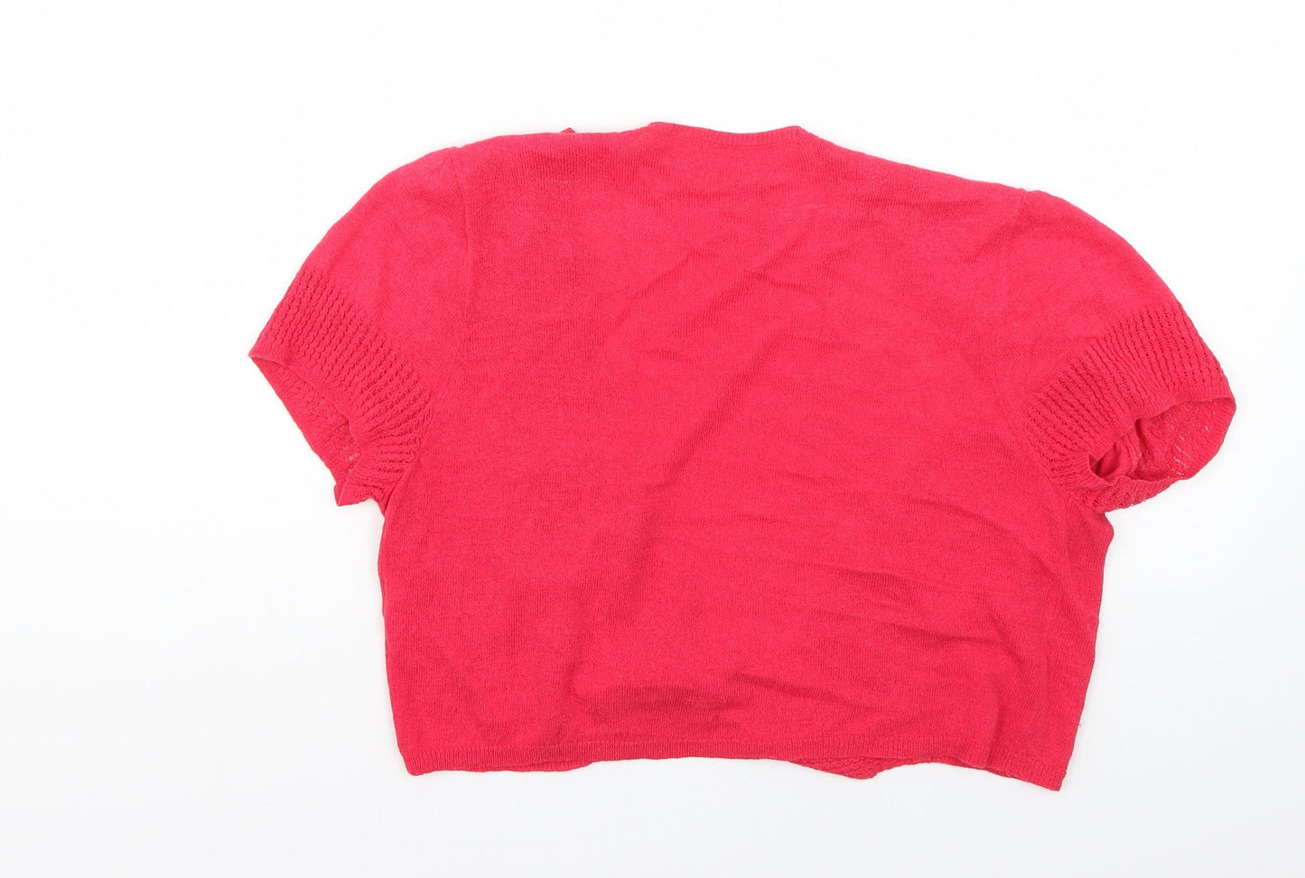 Marks and Spencer Womens Pink   Cardigan Jumper Size 14