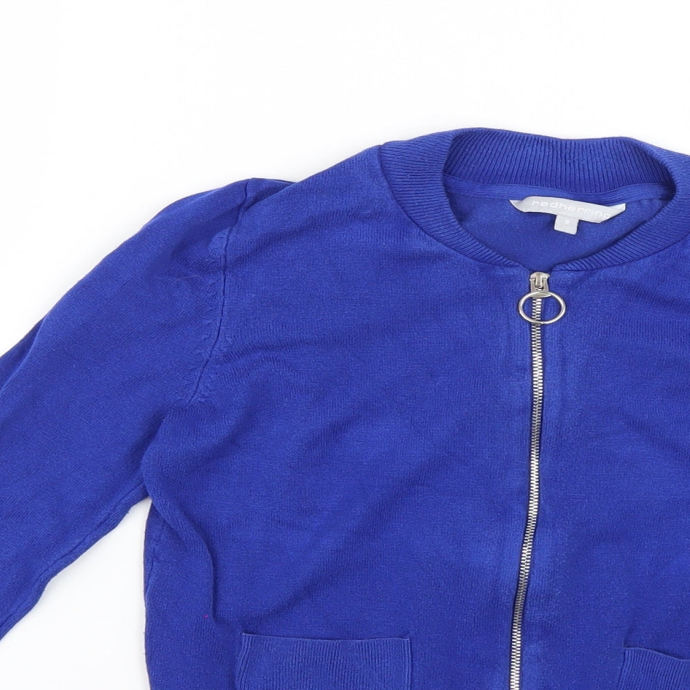 redherring Womens Blue   Full Zip Jumper Size 8