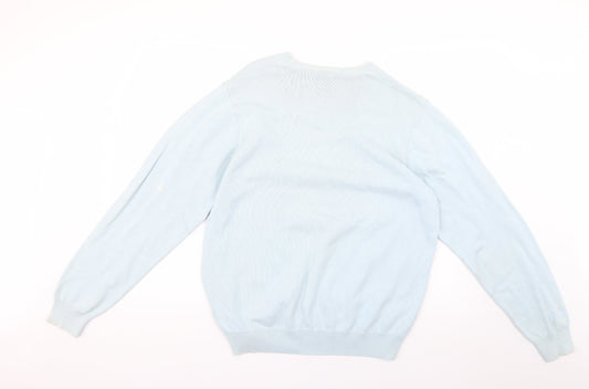 Marks and Spencer Mens Blue   Pullover Jumper Size L
