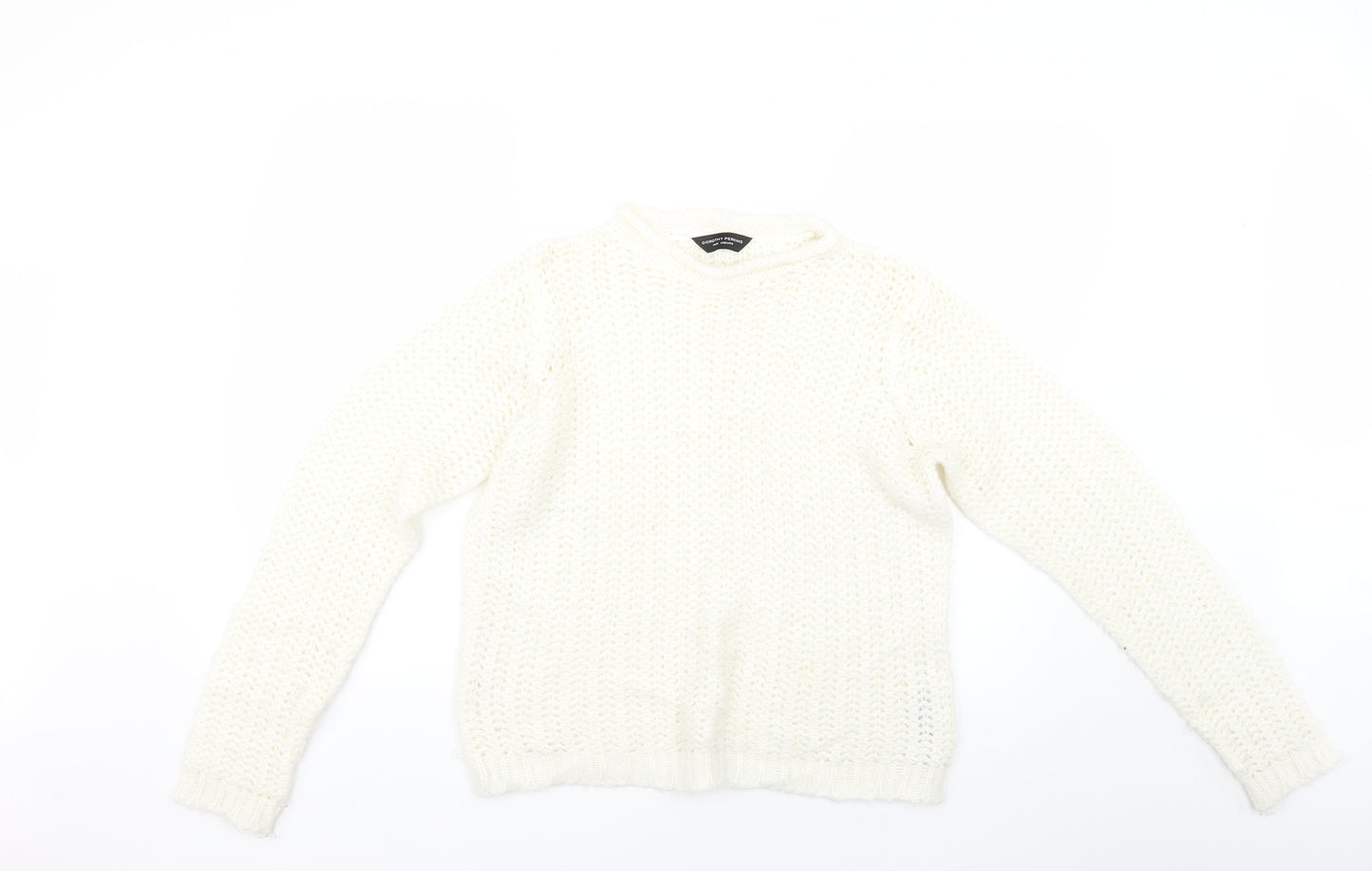 Dorothy Perkins Womens White   Pullover Jumper Size 14