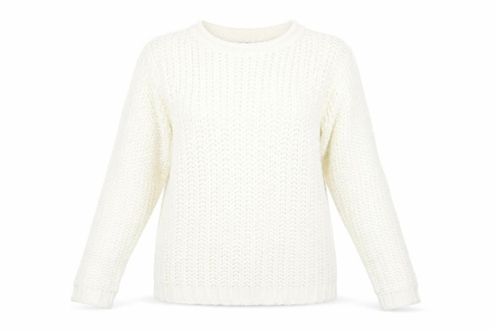 Dorothy Perkins Womens White   Pullover Jumper Size 14
