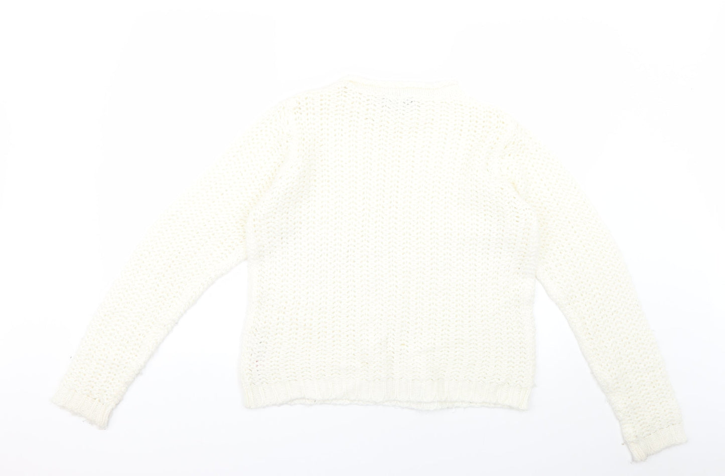 Dorothy Perkins Womens White   Pullover Jumper Size 14