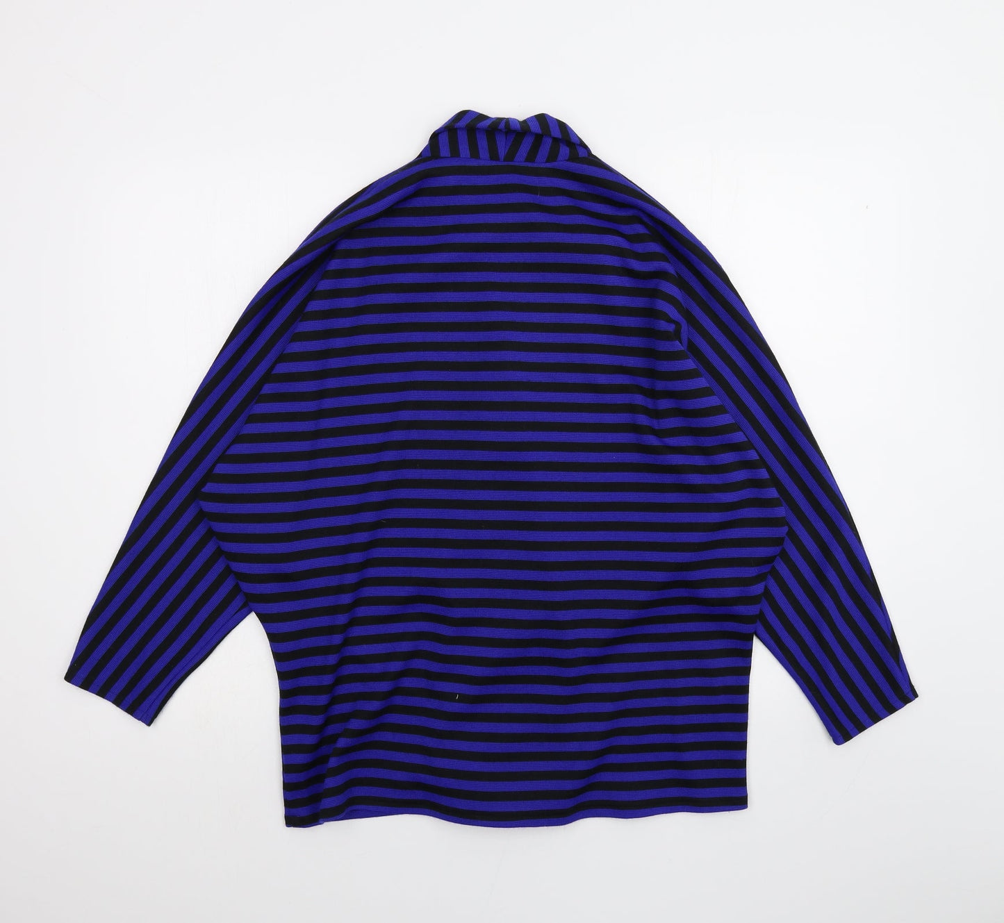 IMAGES Womens Blue Striped  Cardigan Jumper Size 16