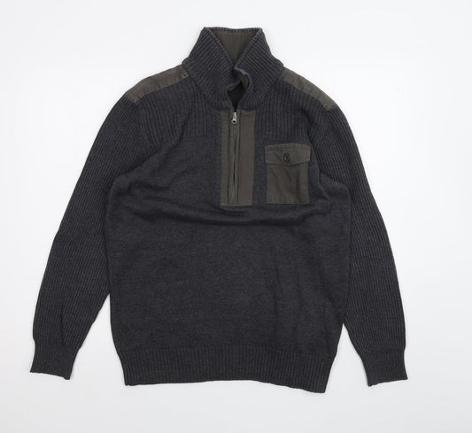 AriZona Mens Black   Pullover Jumper Size M